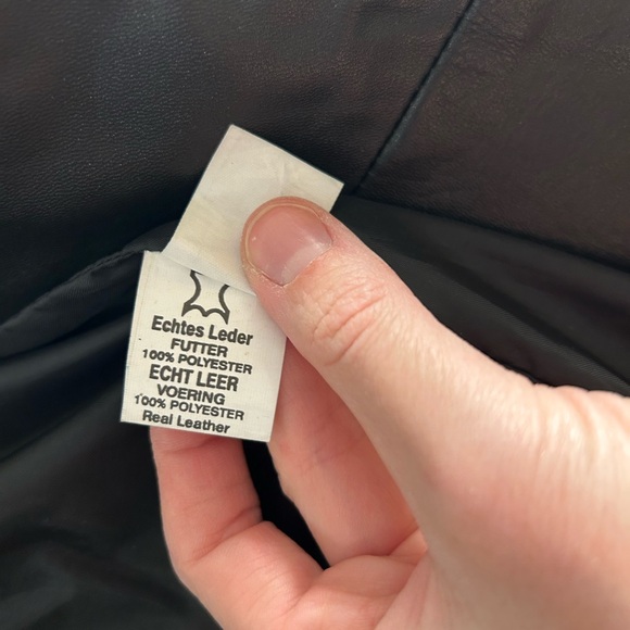 Real Leather Biker Jacket Size S (unbranded) like new - Picture 6 of 10